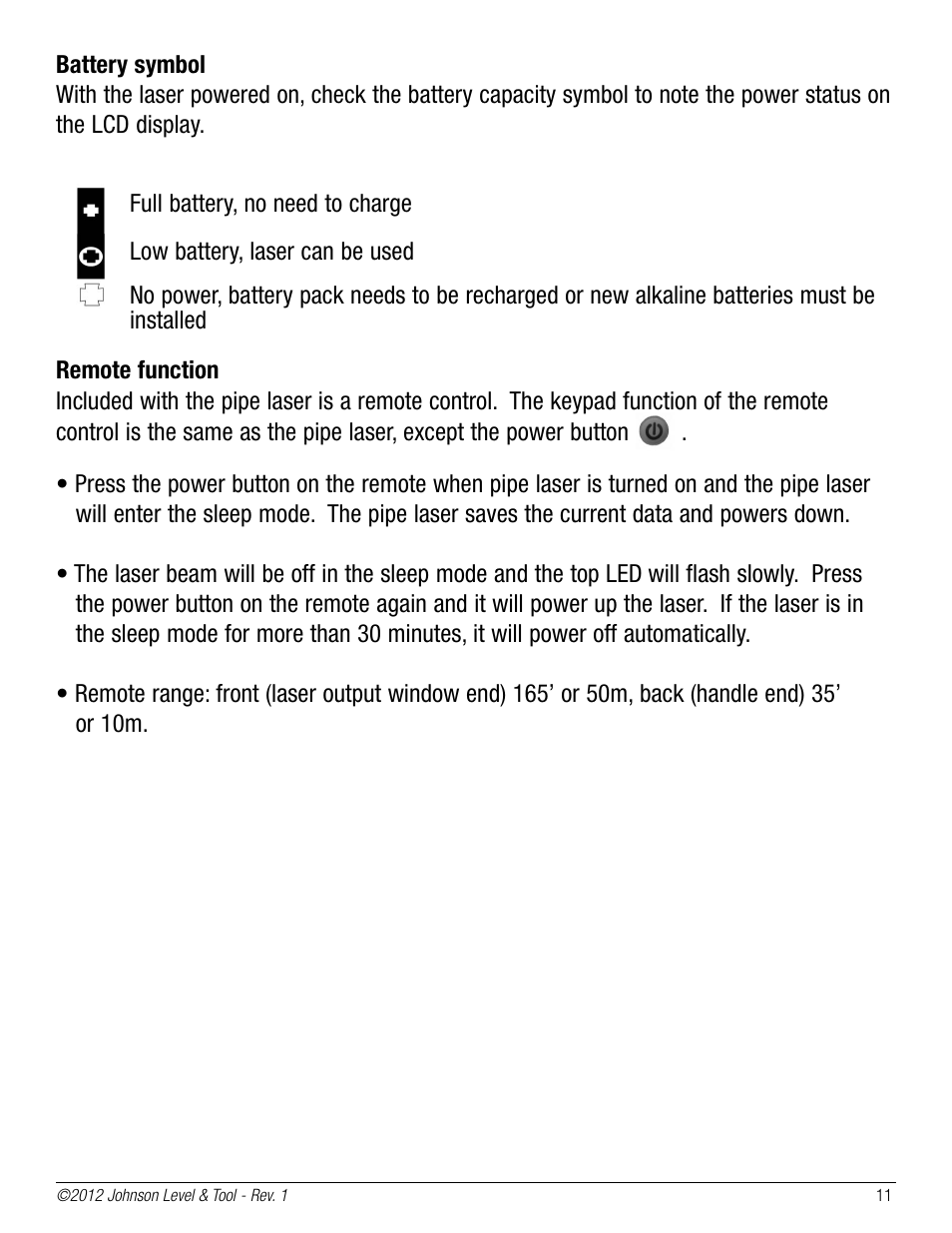 Johnson Level & Tool Mfg. 40-6690 User Manual | Page 11 / 16
