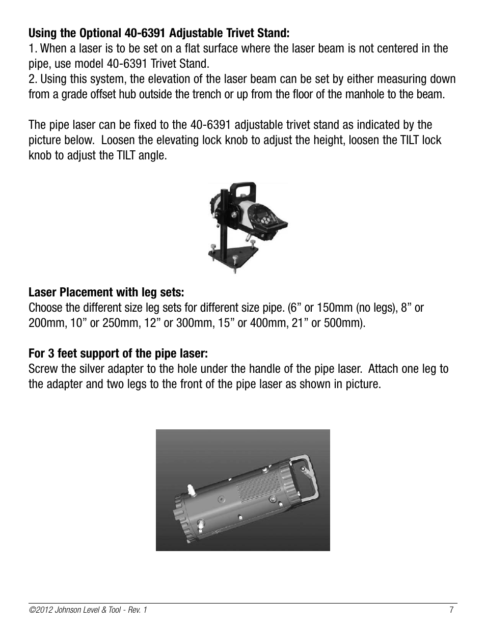 Johnson Level & Tool Mfg. 40-6690 User Manual | Page 7 / 16