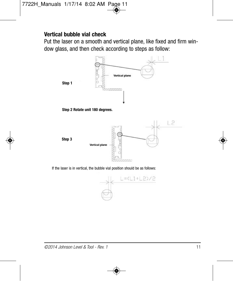 Johnson Level & Tool Mfg. 40-6184 User Manual | Page 11 / 16