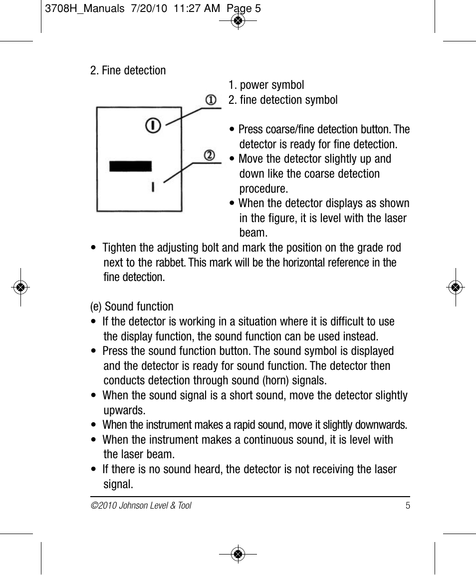 Johnson Level & Tool Mfg. 40-6770 User Manual | Page 5 / 6