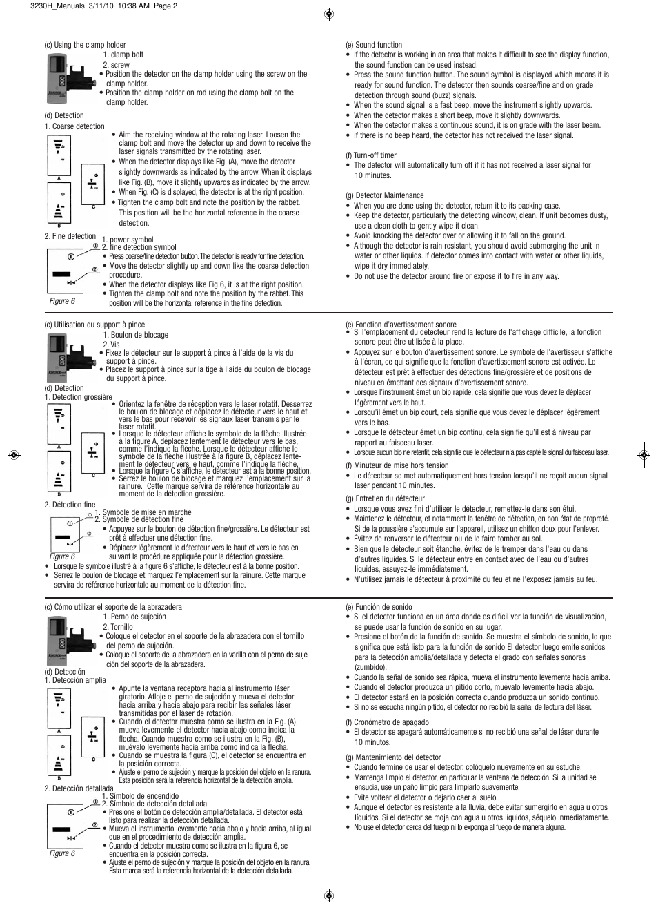 Johnson Level & Tool Mfg. 40-6700 User Manual | Page 2 / 2