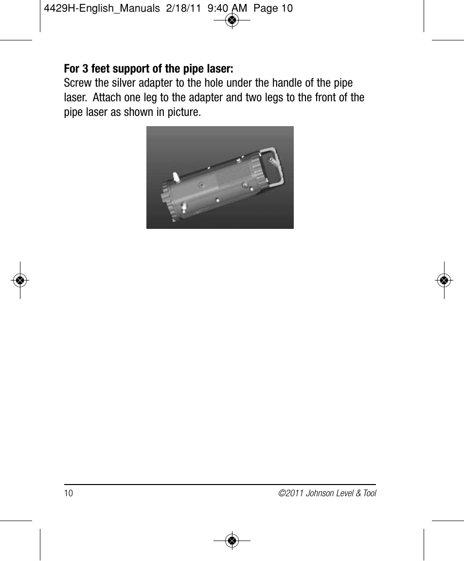 Johnson Level & Tool Mfg. 40-6690 User Manual | Page 10 / 22
