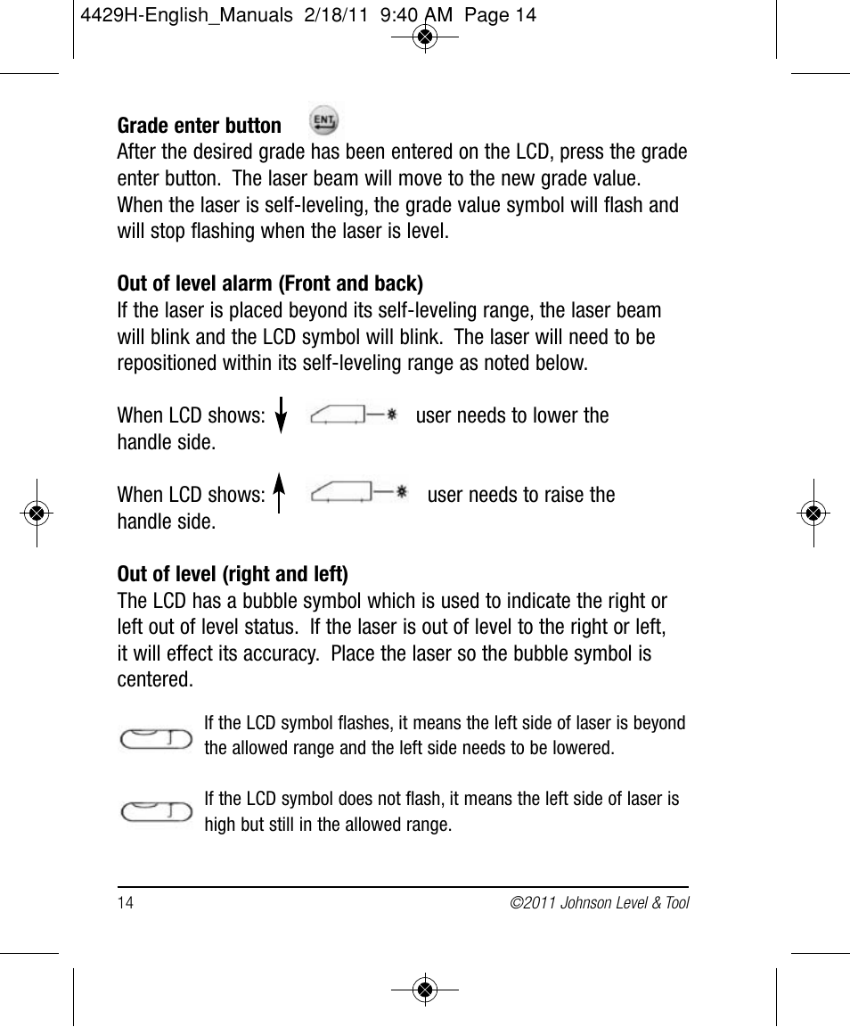 Johnson Level & Tool Mfg. 40-6690 User Manual | Page 14 / 22
