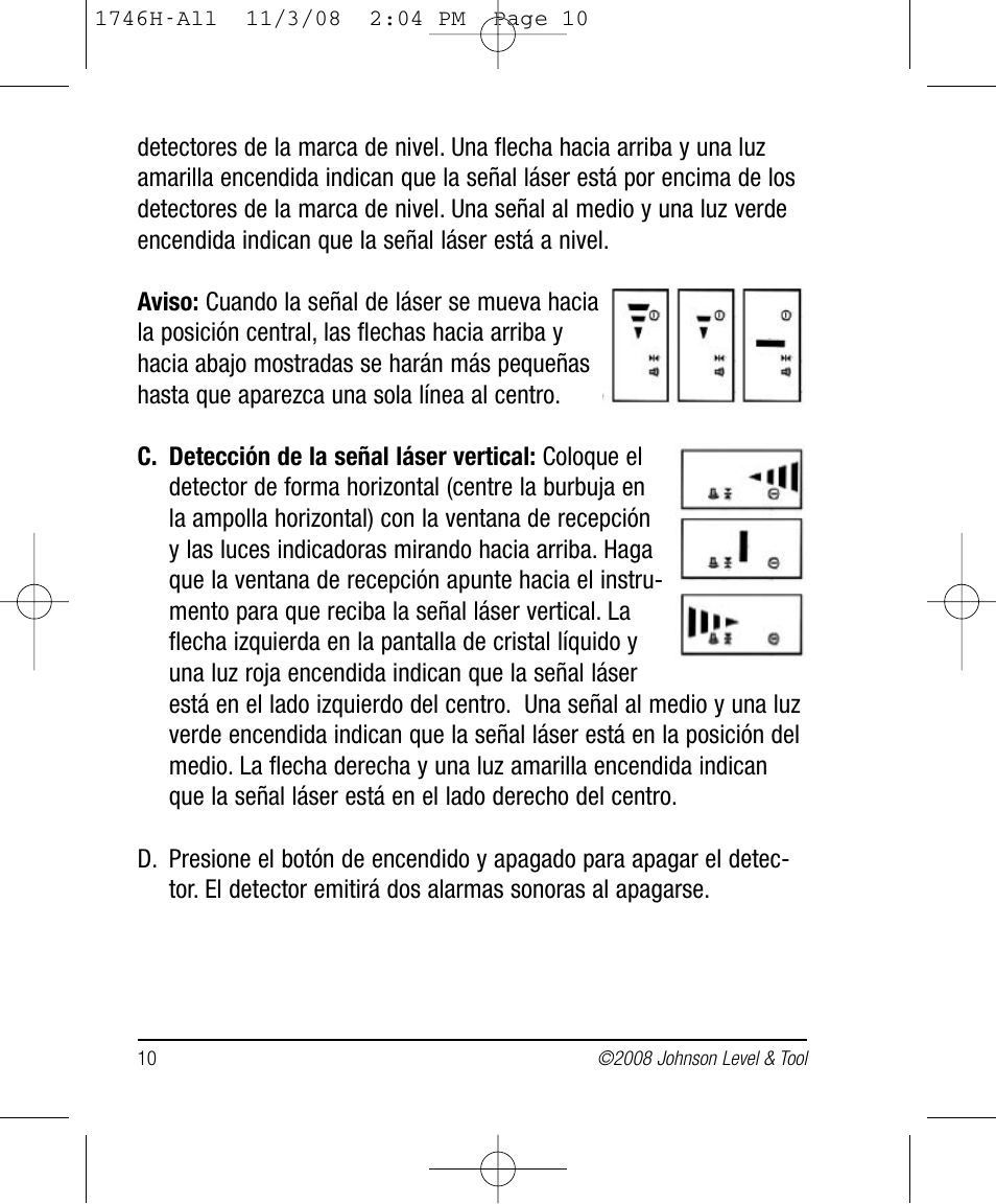Johnson Level & Tool Mfg. 40-6780 User Manual | Page 10 / 18
