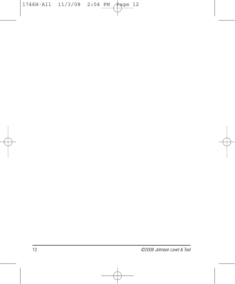 Johnson Level & Tool Mfg. 40-6780 User Manual | Page 12 / 18