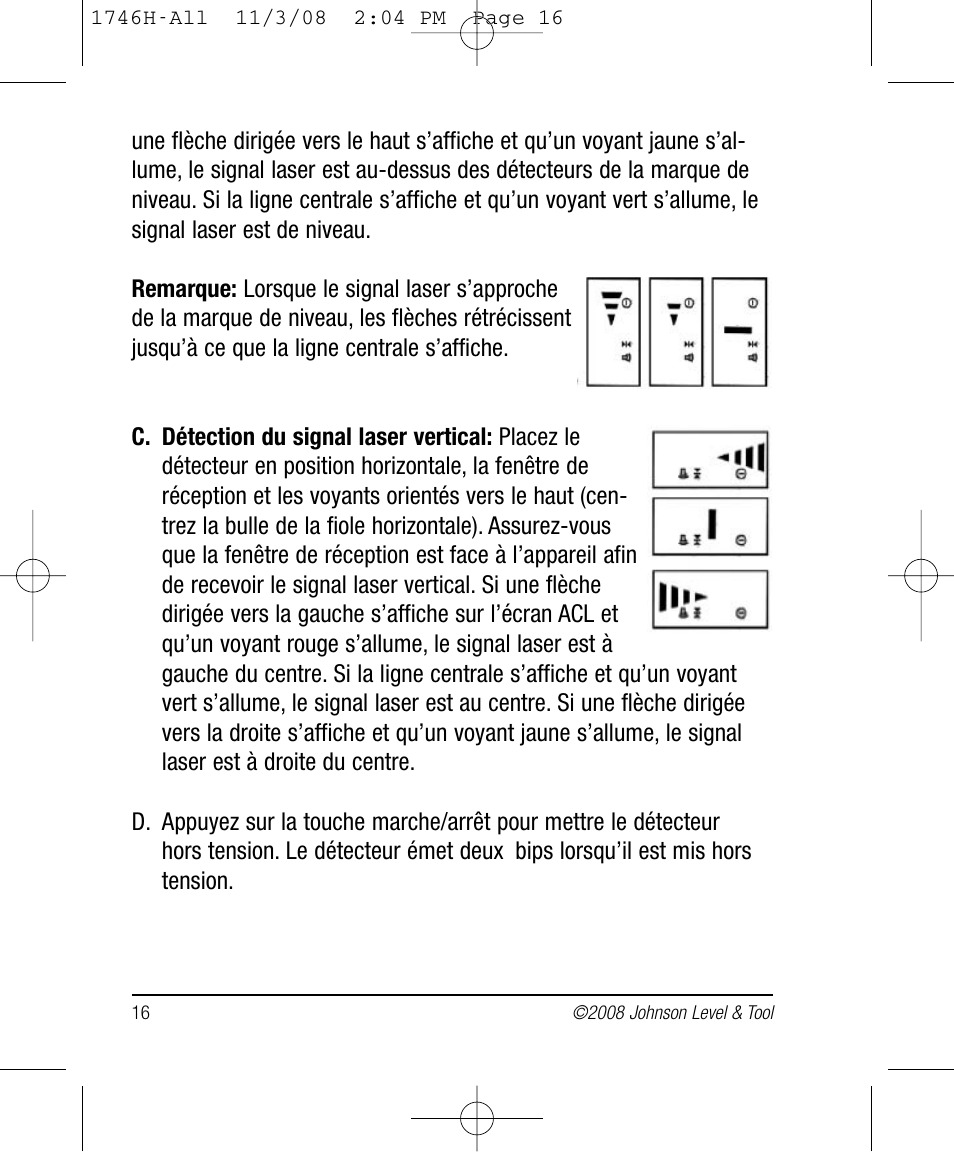 Johnson Level & Tool Mfg. 40-6780 User Manual | Page 16 / 18