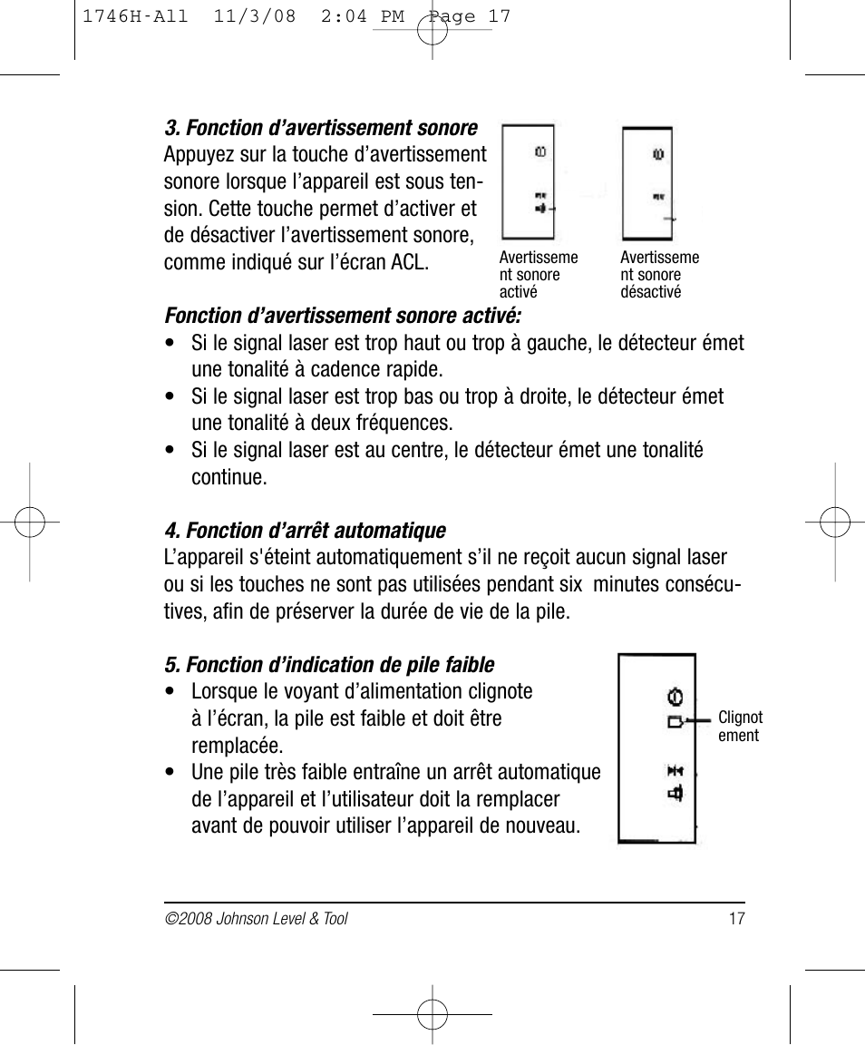 Johnson Level & Tool Mfg. 40-6780 User Manual | Page 17 / 18