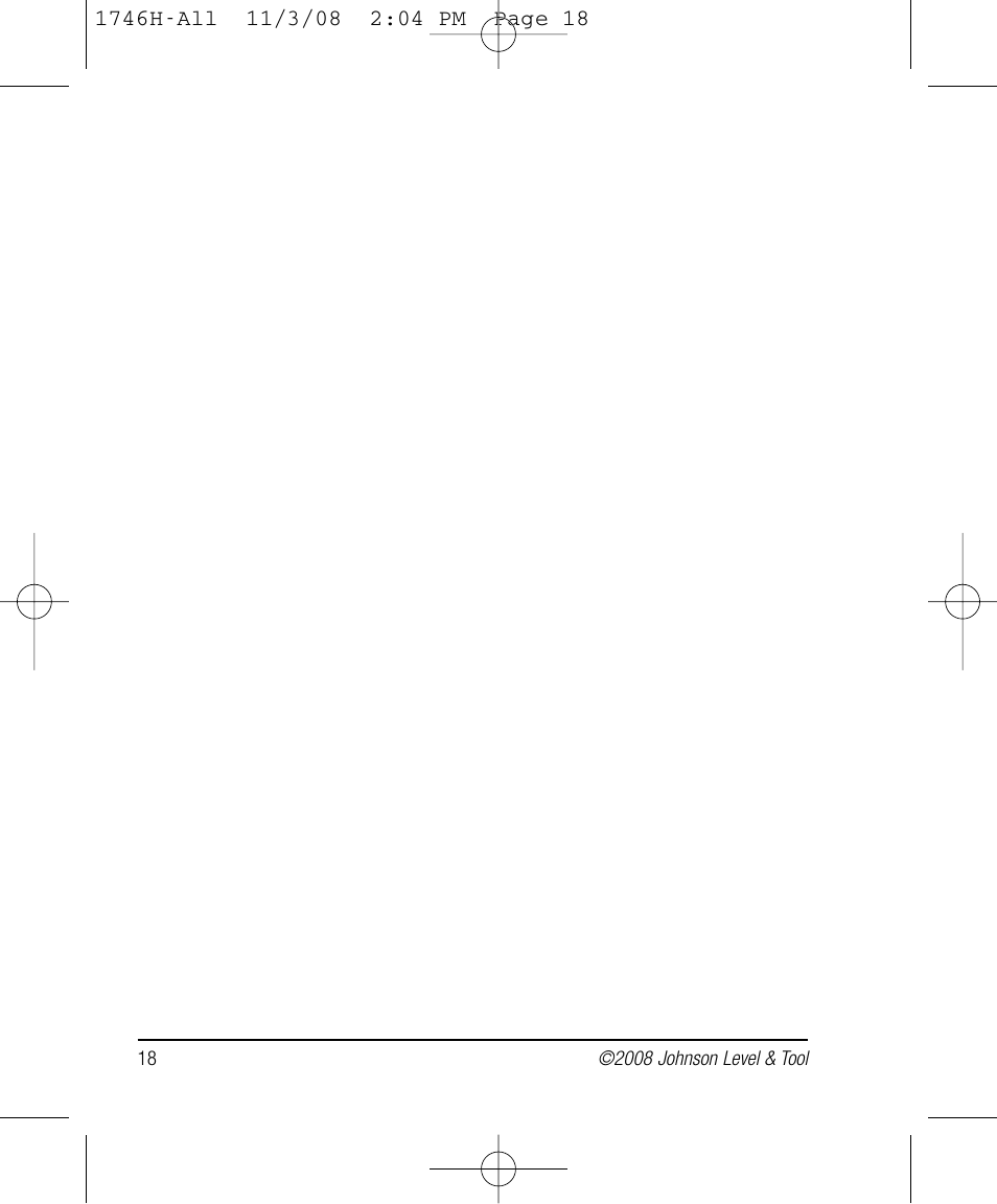 Johnson Level & Tool Mfg. 40-6780 User Manual | Page 18 / 18