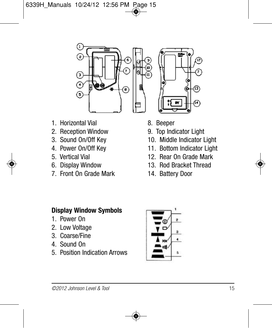 Johnson Level & Tool Mfg. 40-6687 User Manual | Page 15 / 28