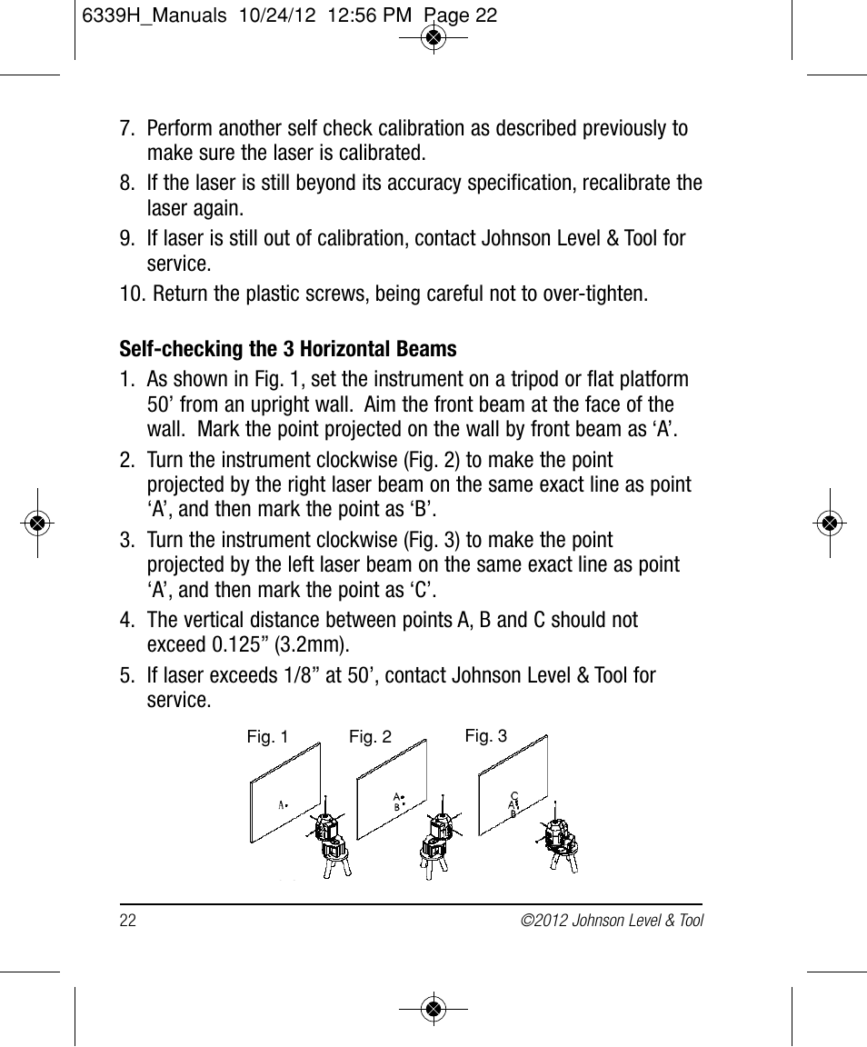 Johnson Level & Tool Mfg. 40-6687 User Manual | Page 22 / 28