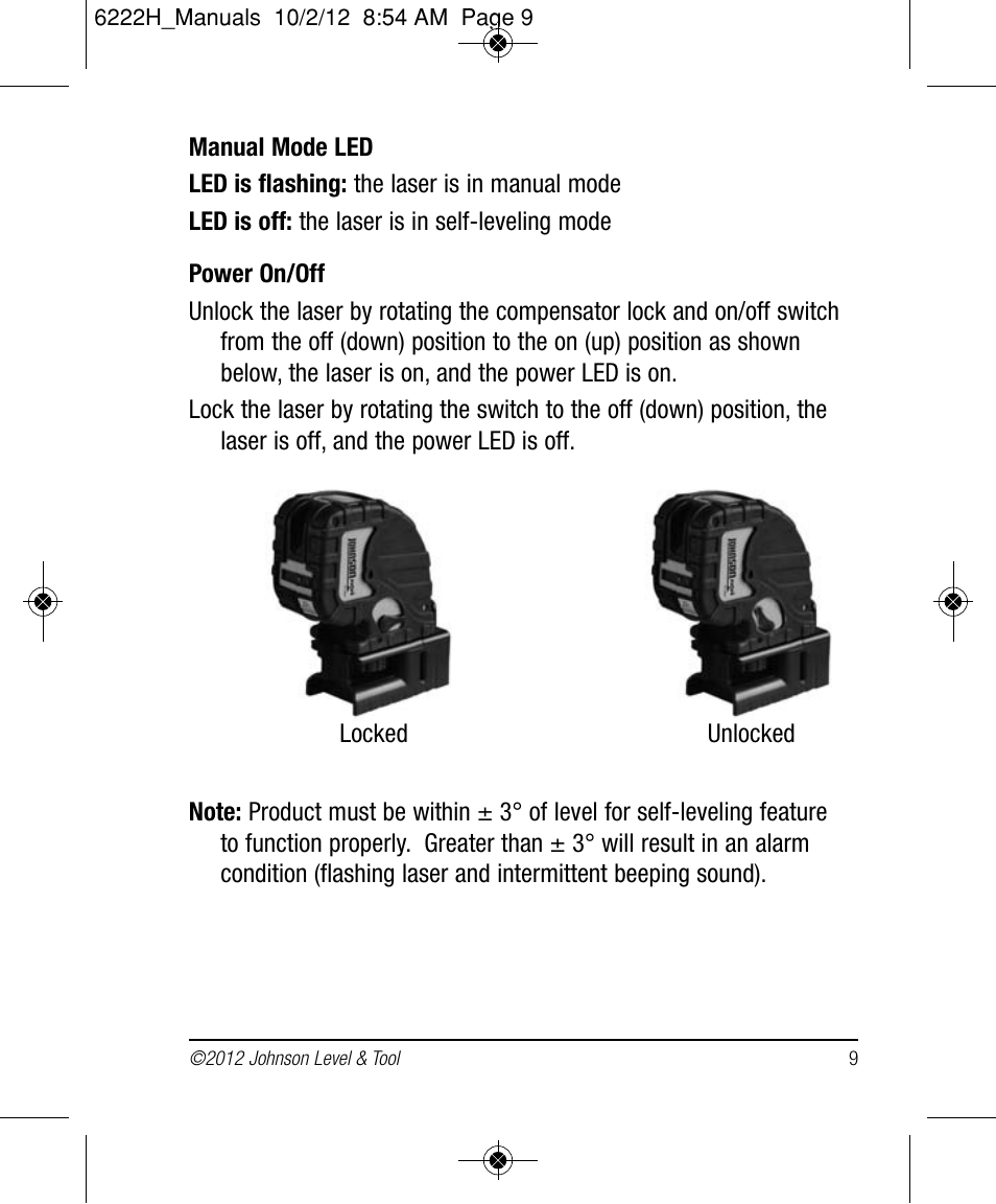 Johnson Level & Tool Mfg. 40-6683 User Manual | Page 9 / 18