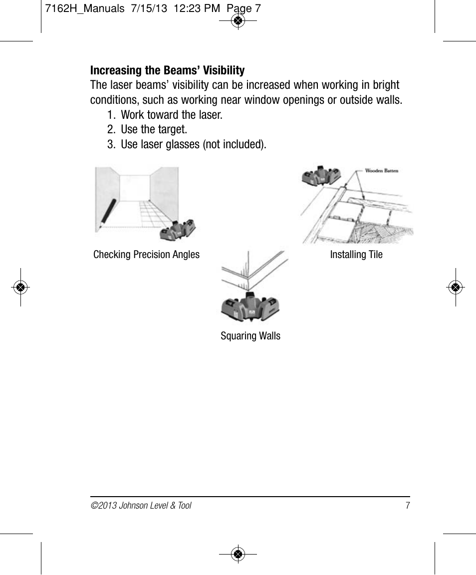 Johnson Level & Tool Mfg. 40-6622 User Manual | Page 7 / 12