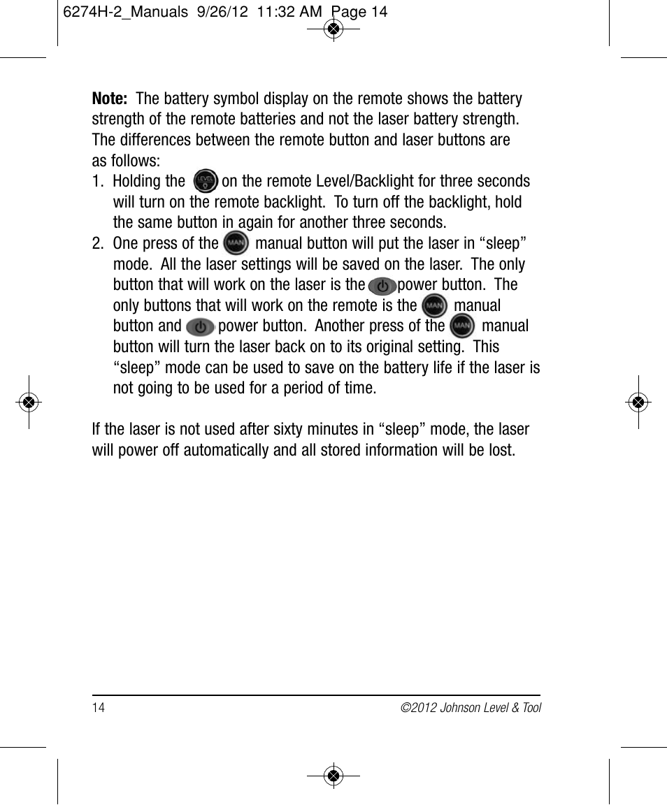 Johnson Level & Tool Mfg. 40-6584 User Manual | Page 14 / 28