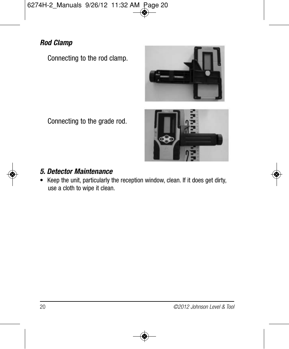 Johnson Level & Tool Mfg. 40-6584 User Manual | Page 20 / 28