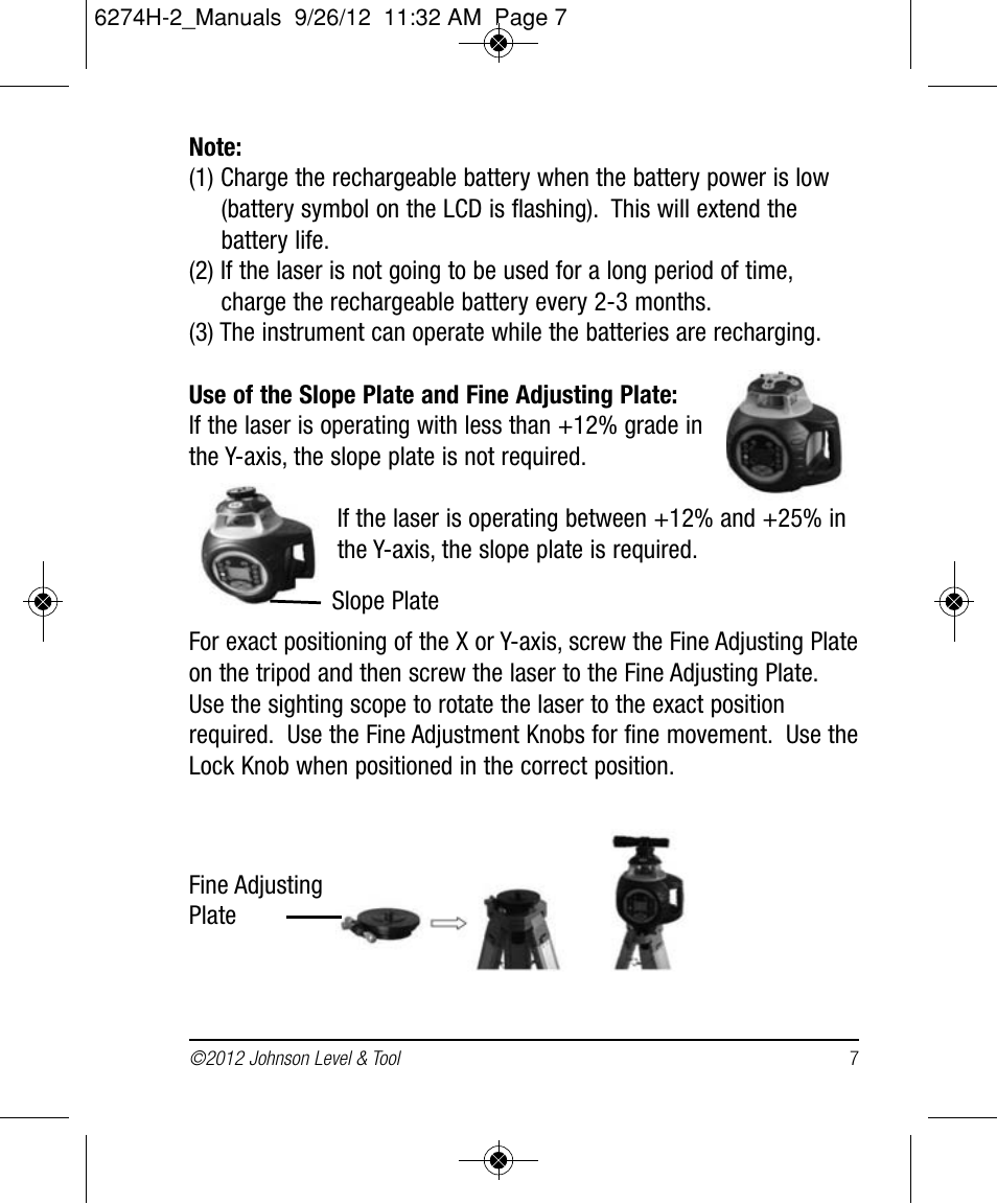 Johnson Level & Tool Mfg. 40-6584 User Manual | Page 7 / 28