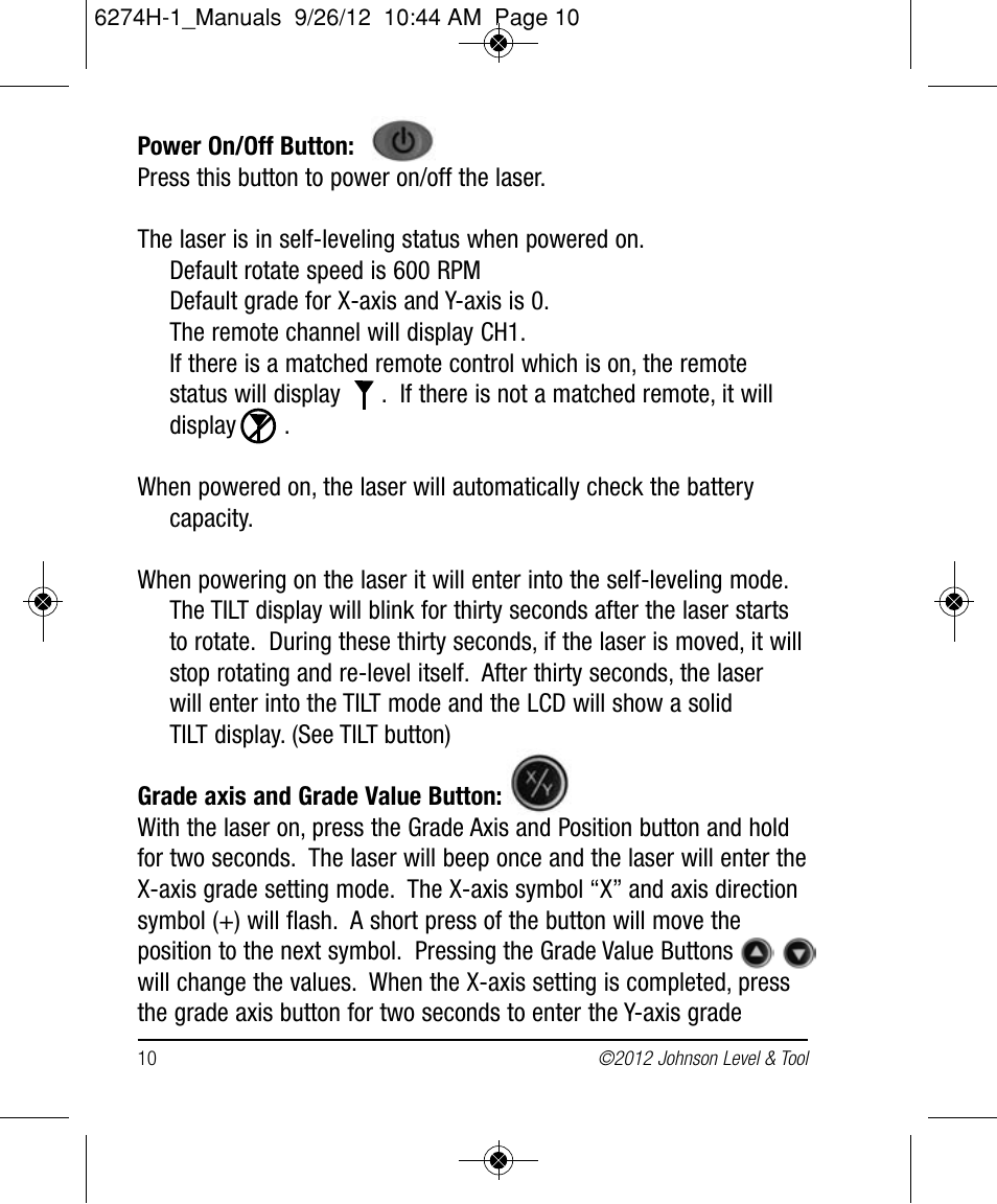 Johnson Level & Tool Mfg. 40-6582 User Manual | Page 10 / 30