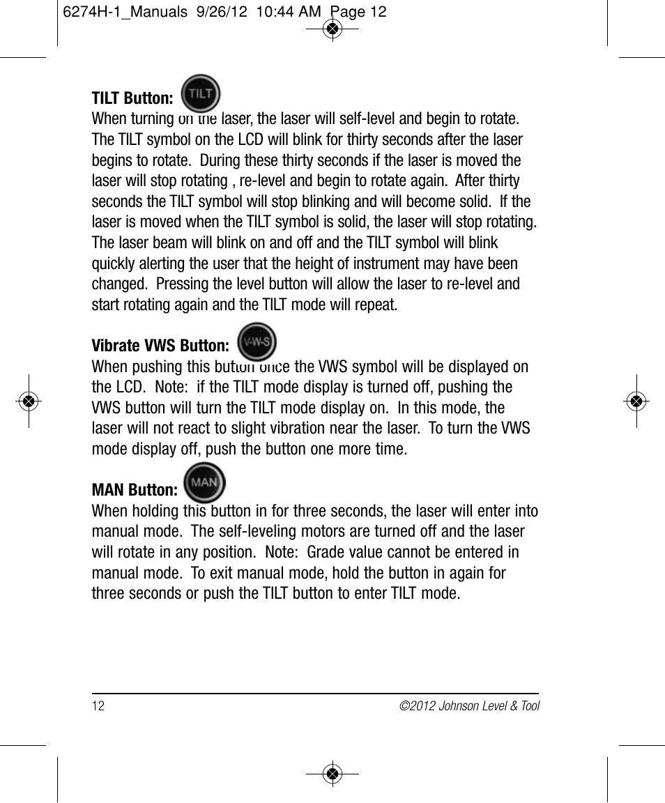 Johnson Level & Tool Mfg. 40-6582 User Manual | Page 12 / 30