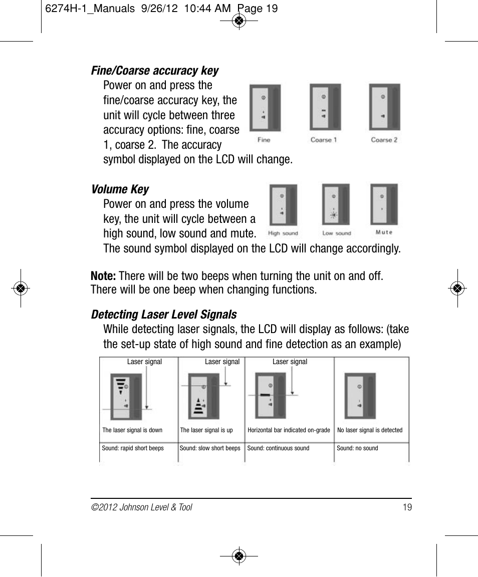 Johnson Level & Tool Mfg. 40-6582 User Manual | Page 19 / 30