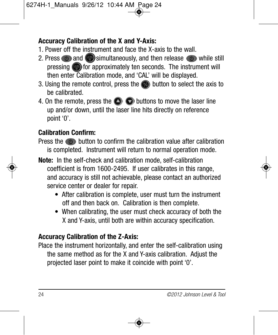 Johnson Level & Tool Mfg. 40-6582 User Manual | Page 24 / 30