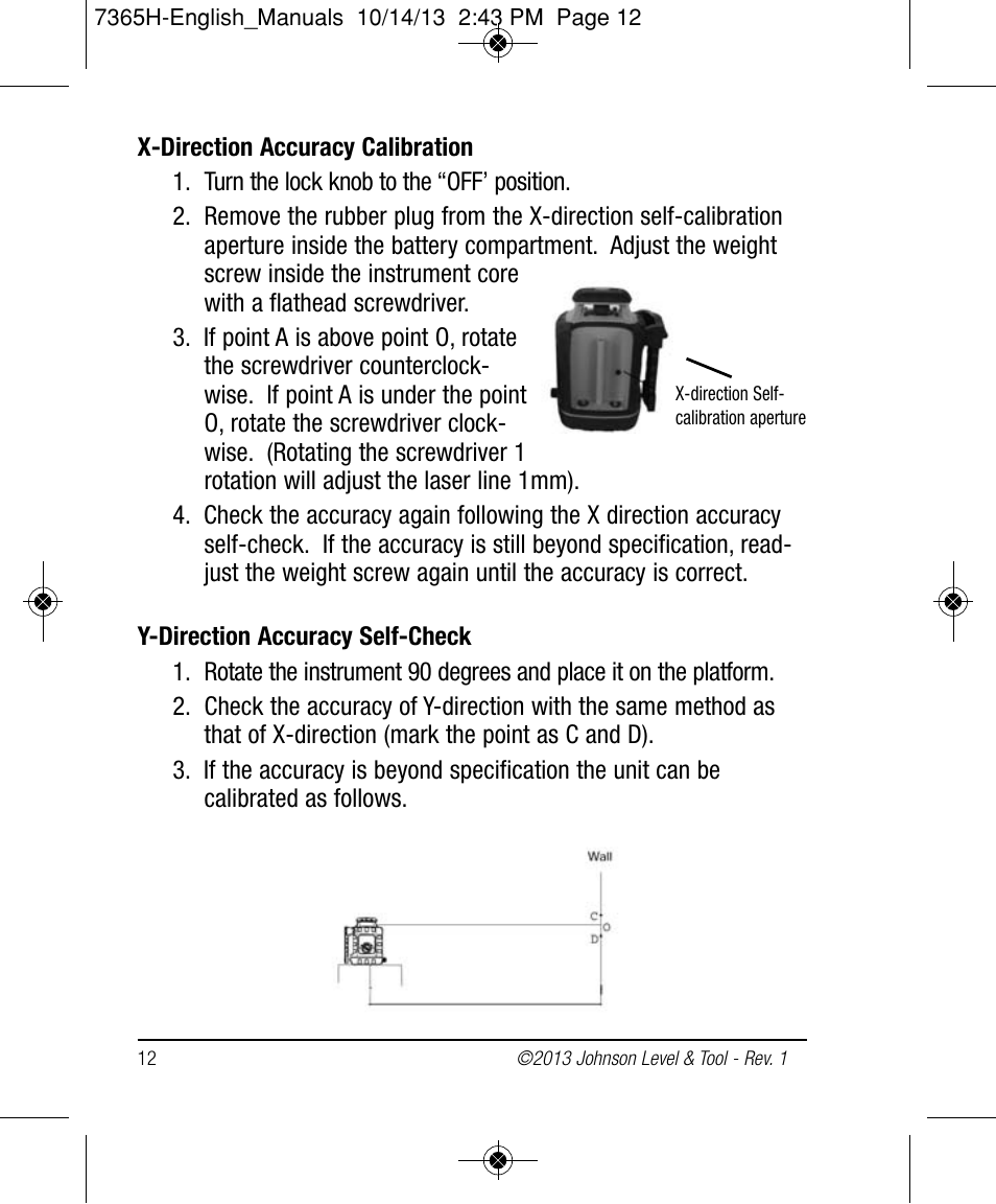 Johnson Level & Tool Mfg. 40-6543 User Manual | Page 12 / 20