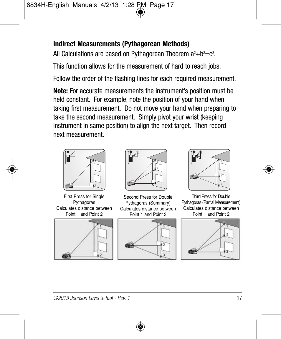 Johnson Level & Tool Mfg. 40-6005 User Manual | Page 17 / 28
