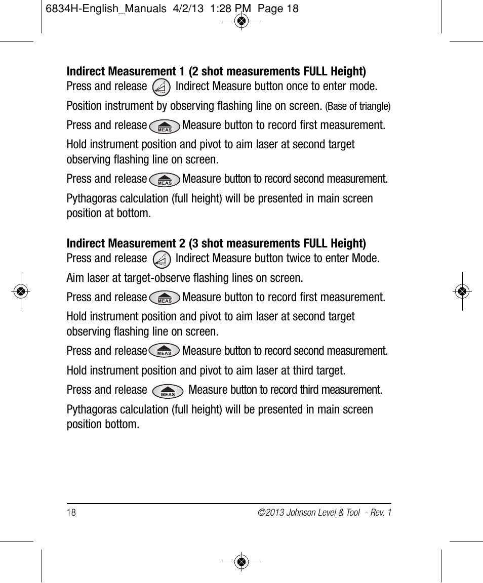 Johnson Level & Tool Mfg. 40-6005 User Manual | Page 18 / 28