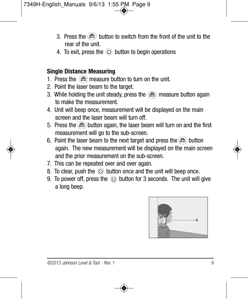 Johnson Level & Tool Mfg. 40-6006 User Manual | Page 9 / 20