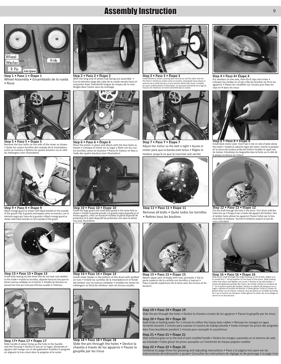 Assembly instruction | Kushlan Products 600W User Manual | Page 10 / 13