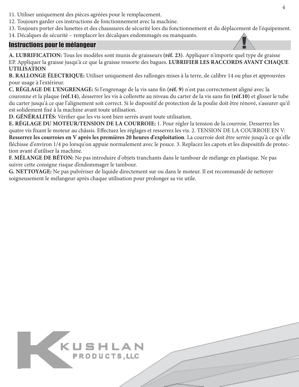 Kushlan Products 600W User Manual | Page 5 / 13