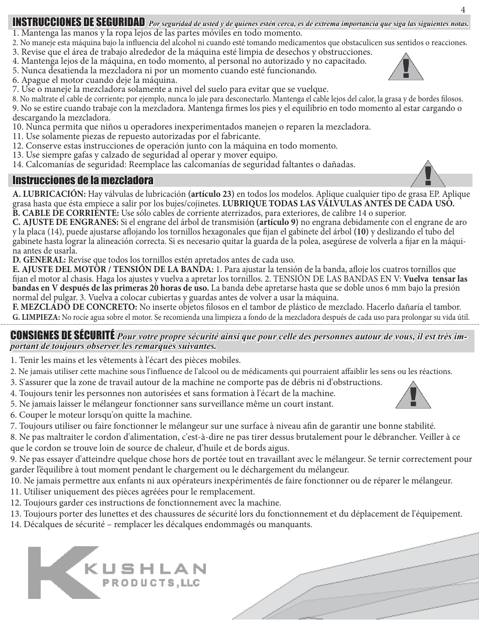 Kushlan Products KPRO User Manual | Page 4 / 10