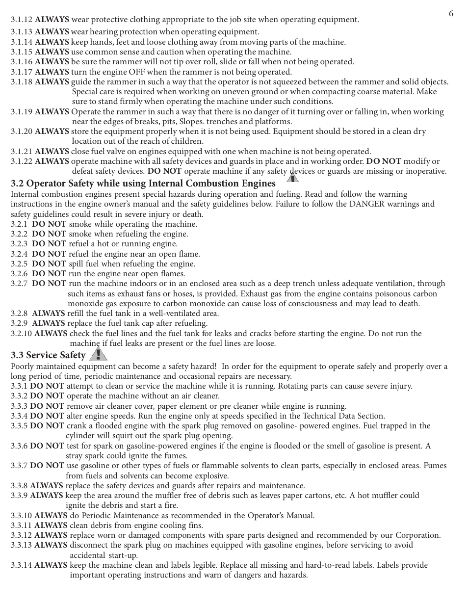 3 service safety | Kushlan Products KRM160 User Manual | Page 6 / 16