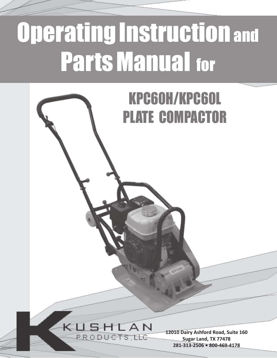 Kushlan Products KPC60L User Manual | 12 pages