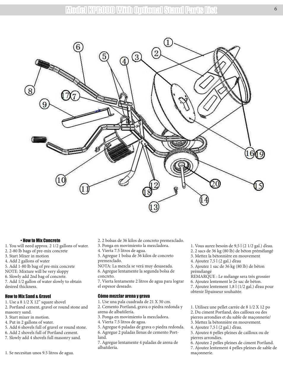 Model kpro-600dd | Kushlan Products KPRO-600DD User Manual | Page 6 / 11
