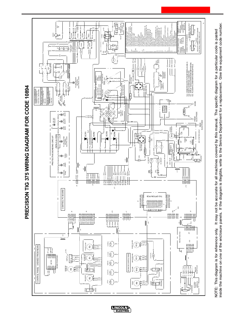 Diagram 3, Wiring diagram, Precision tig 375 | Enhanced diagrams | Lincoln Electric IM703 PRECISION TIG 375 User Manual | Page 40 / 46