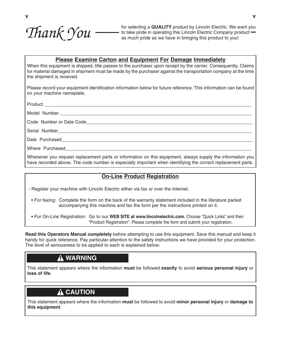 Lincoln Electric IM703 PRECISION TIG 375 User Manual | Page 6 / 46