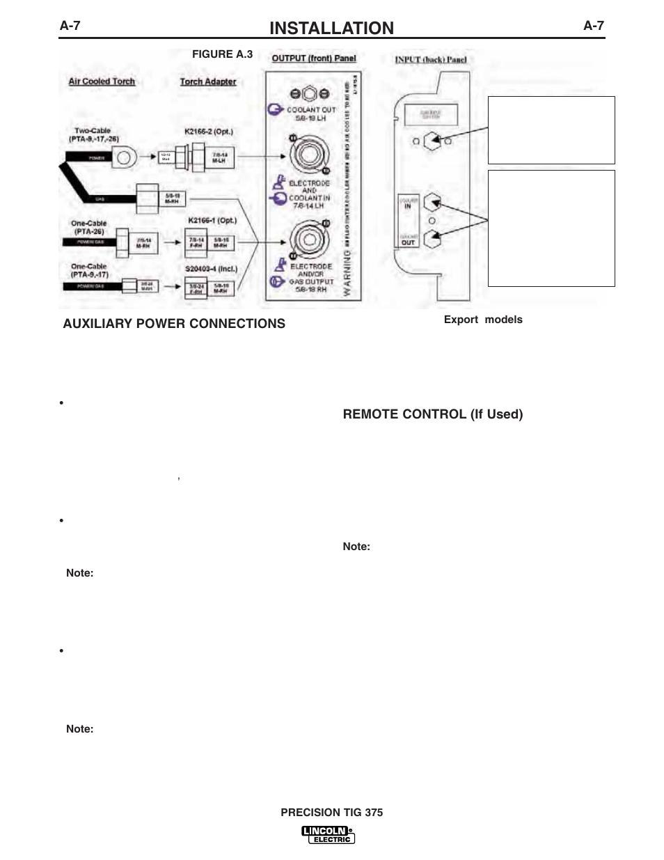 Installation | Lincoln Electric IM909 PRECISION TIG 375 User Manual | Page 16 / 46