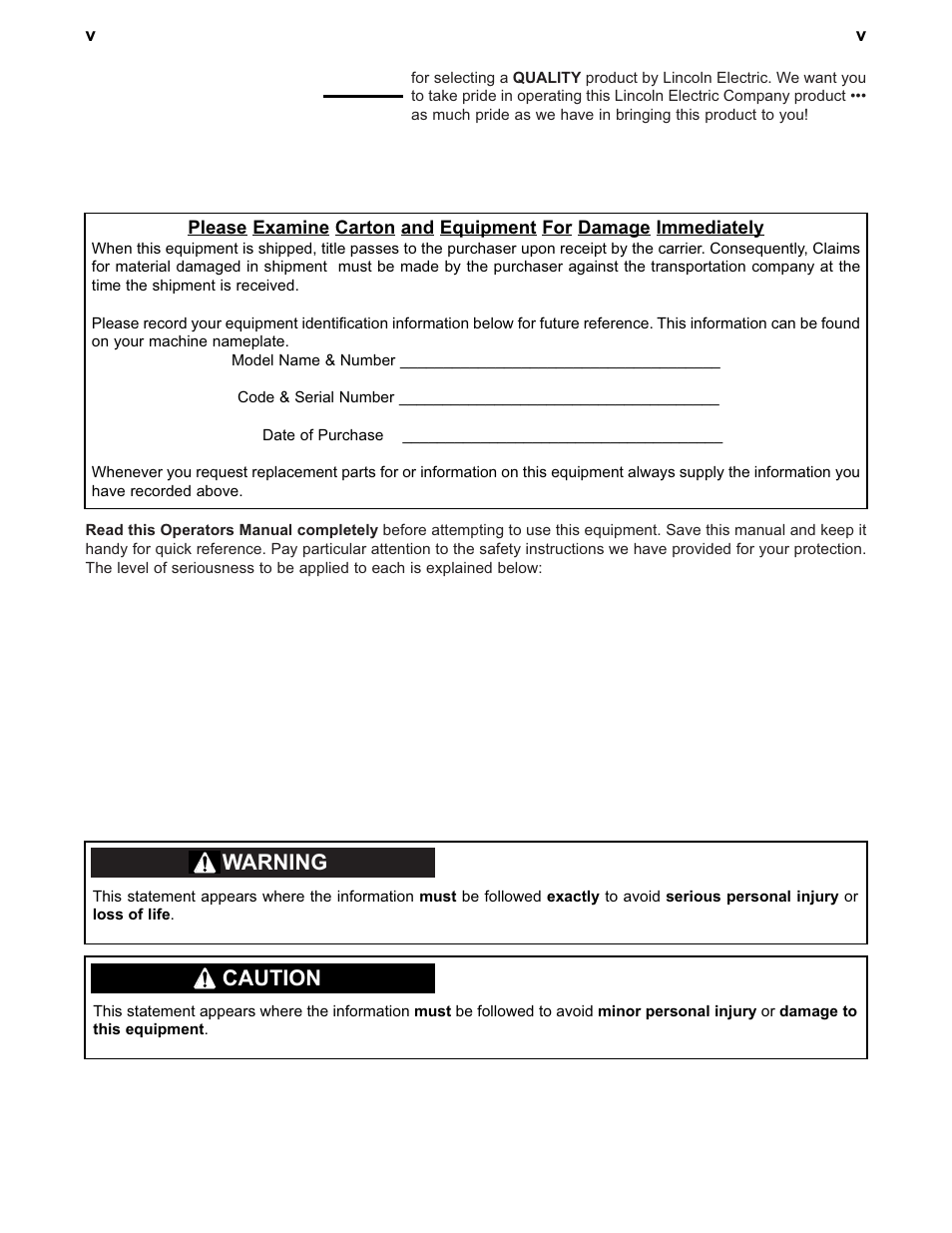 Lincoln Electric IM605 SQUARE WAVE TIG 175 User Manual | Page 6 / 31