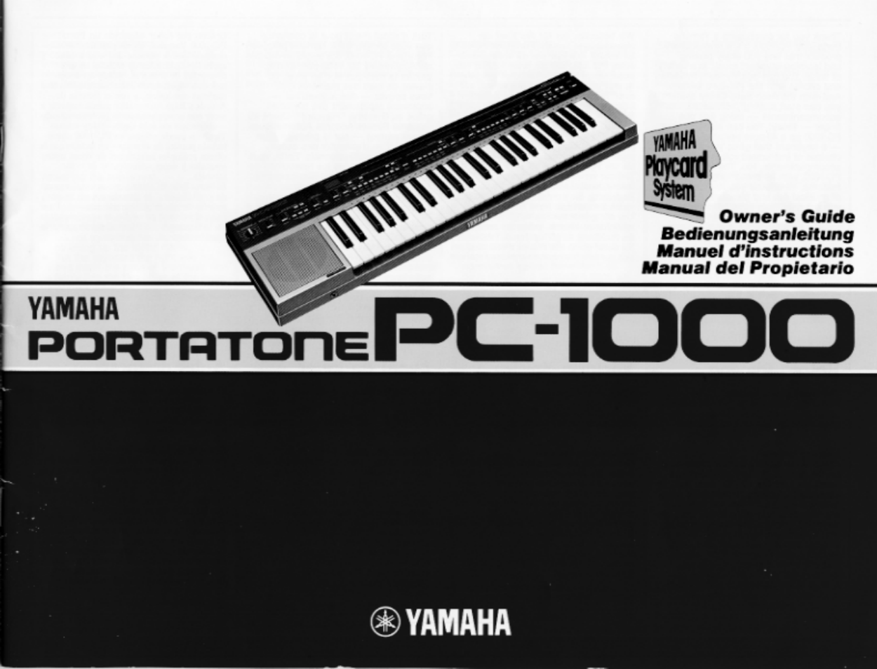 Yamaha PC-1000 User Manual | 35 pages