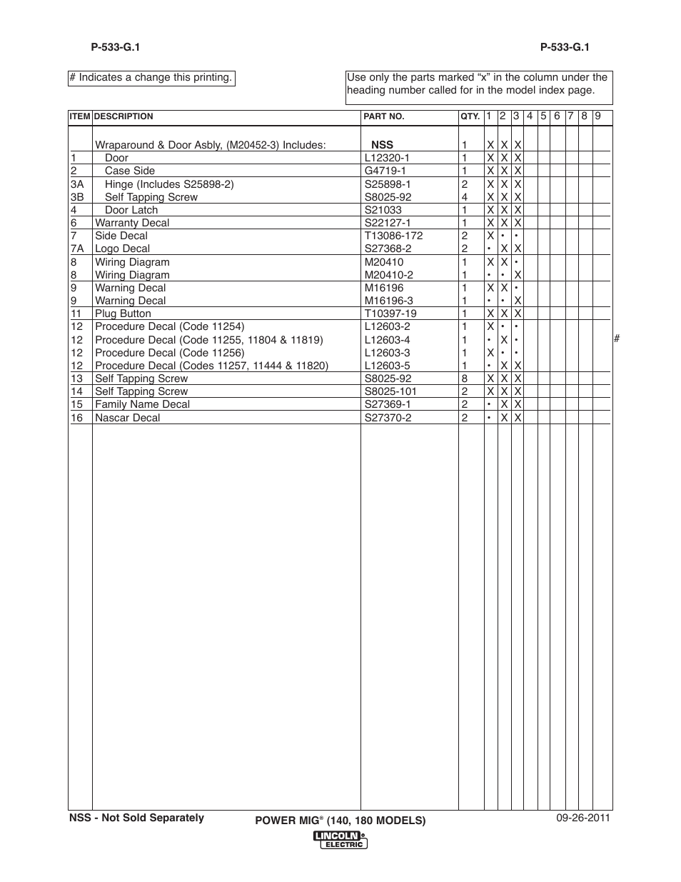 Lincoln Electric IM890 POWER MIG 140_180 User Manual | Page 51 / 56