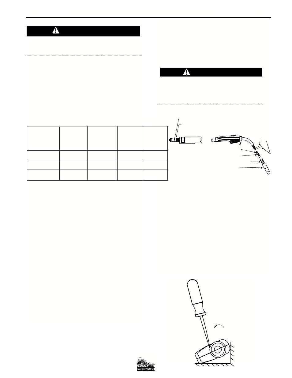 Maintenance, Gun handle disassembly, Liner removal and replacement | Caution, Pm 255 | Lincoln Electric IM676 RED-D-ARC PM 255 User Manual | Page 24 / 38