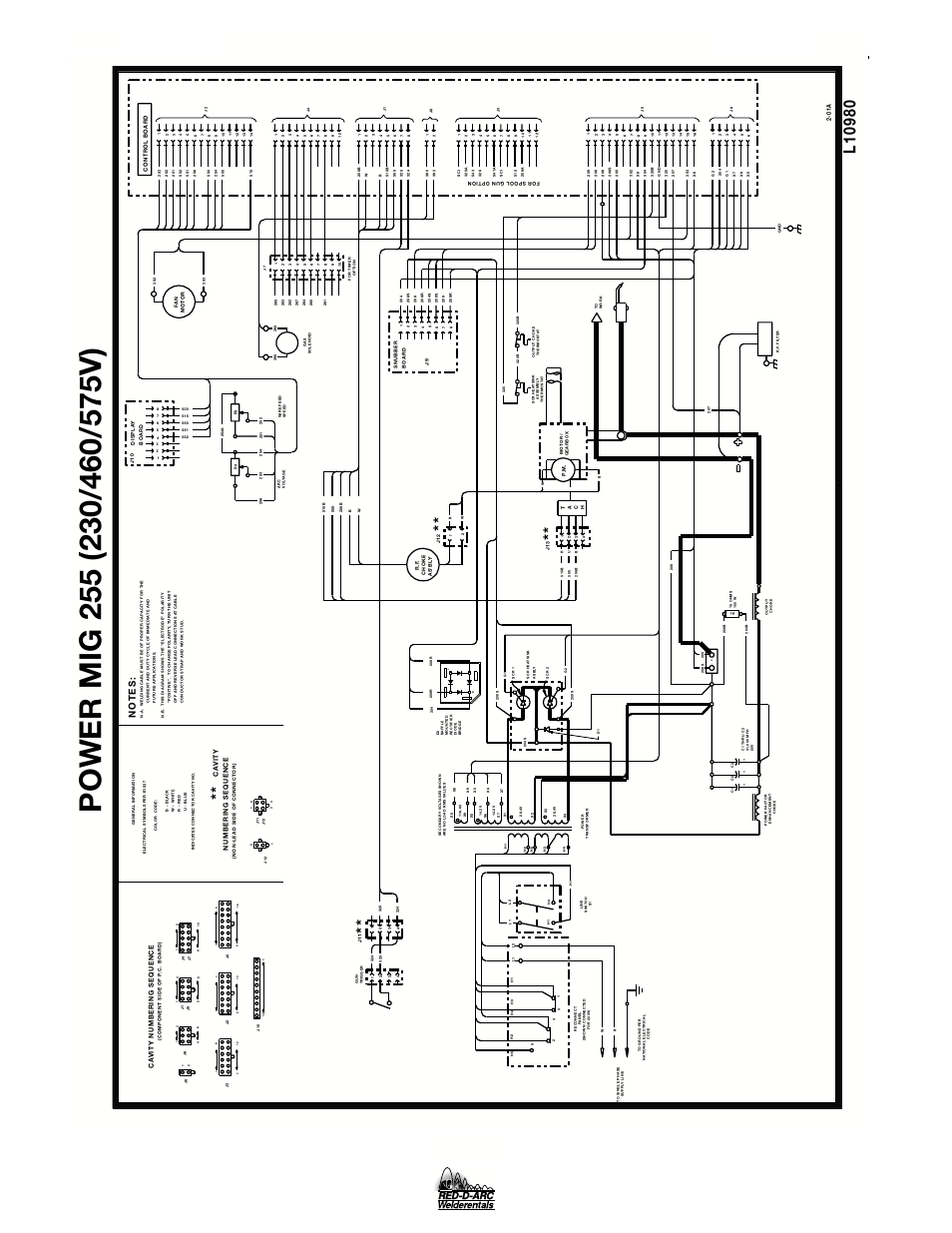 Wiring diagrams, Pm 255 | Lincoln Electric IM676 RED-D-ARC PM 255 User Manual | Page 30 / 38