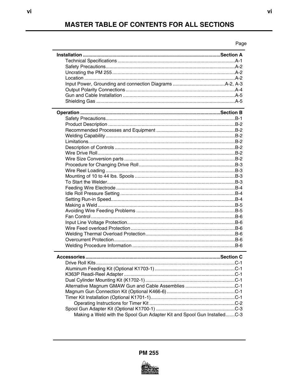 Lincoln Electric IM676 RED-D-ARC PM 255 User Manual | Page 7 / 38