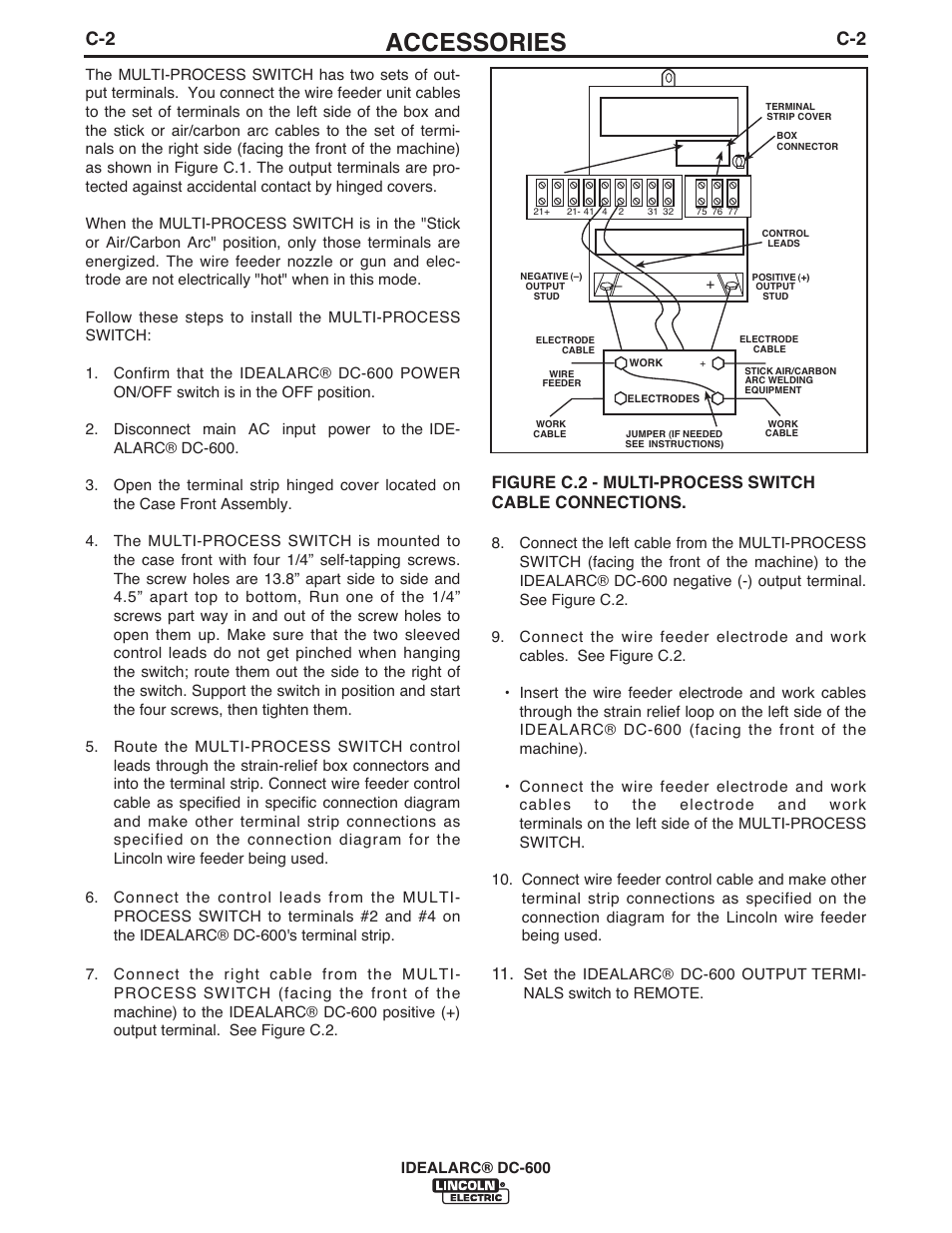 Accessories | Lincoln Electric IM642 IDEALARC DC-600 User Manual | Page 26 / 57