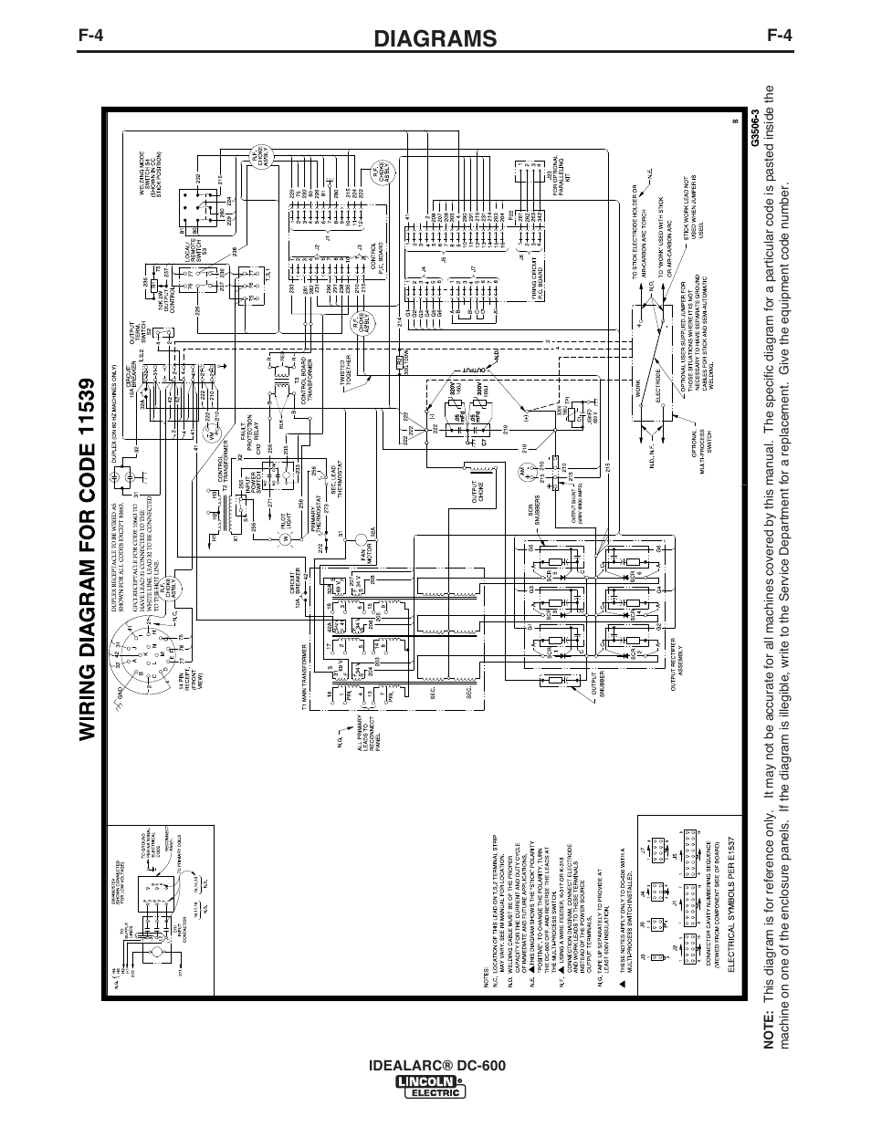 Diagrams | Lincoln Electric IM642 IDEALARC DC-600 User Manual | Page 45 / 57