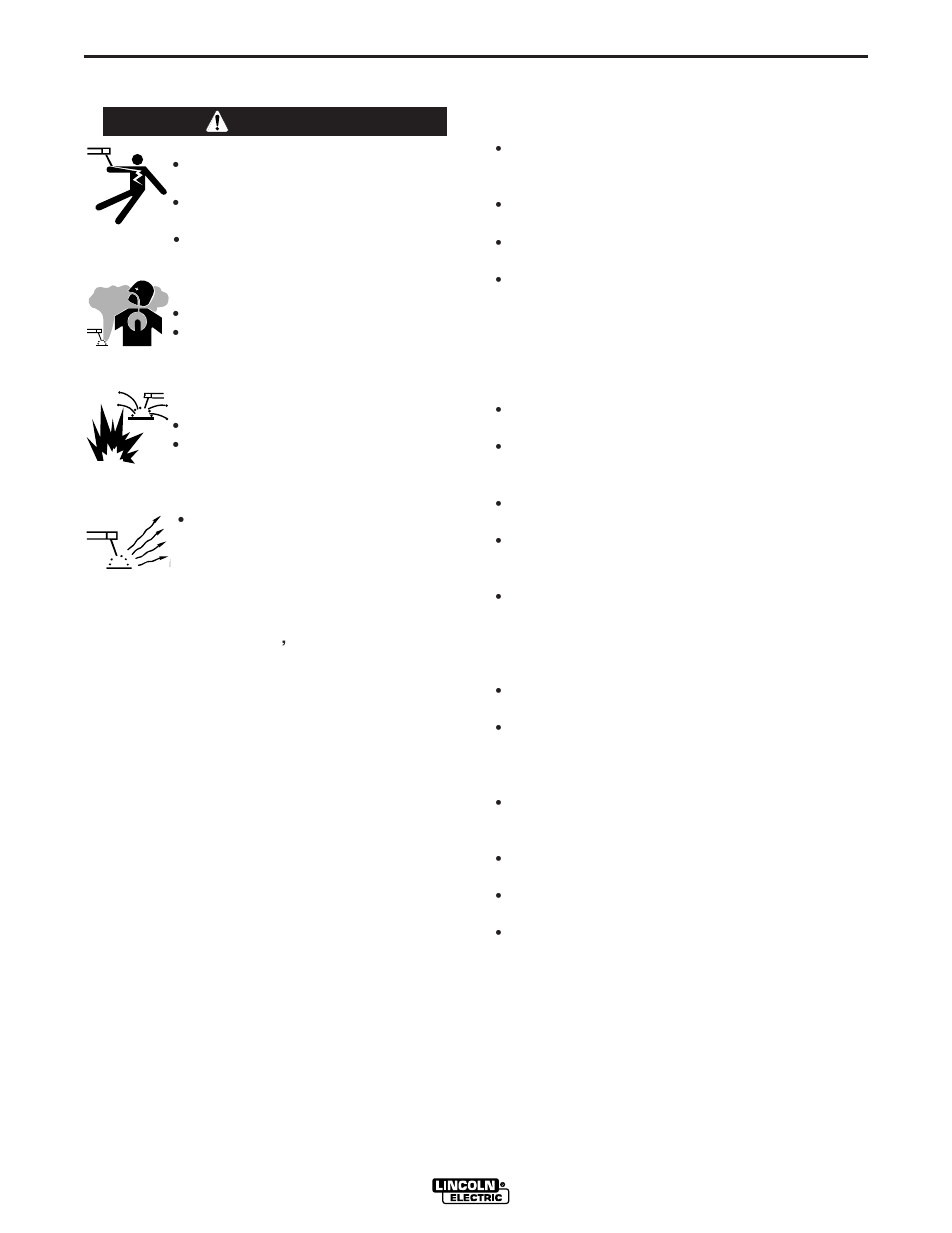 Operation, Warning general description | Lincoln Electric IM743 INVERTEC V350-PIPE User Manual | Page 12 / 36