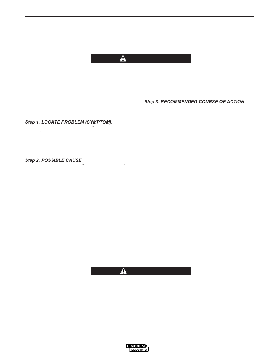 Troubleshooting, Caution, How to use troubleshooting guide | Warning | Lincoln Electric IM743 INVERTEC V350-PIPE User Manual | Page 18 / 36