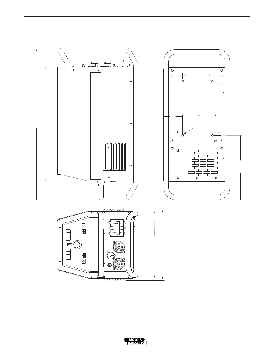 Dimension print, Diagrams | Lincoln Electric IM743 INVERTEC V350-PIPE User Manual | Page 31 / 36