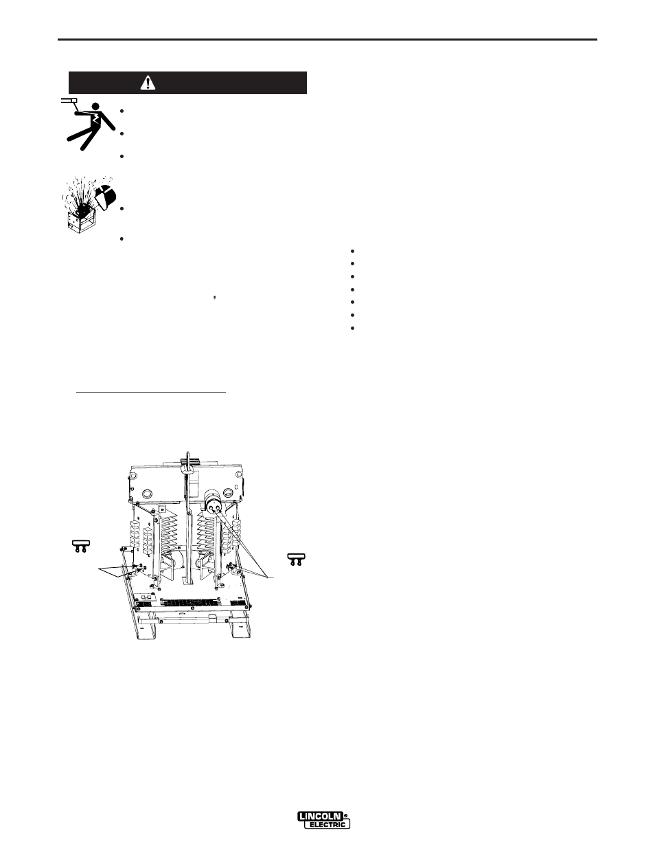 Maintenance, Safety precautions, Warning | Lincoln Electric IM880 INVERTEC V450-PRO (CE) User Manual | Page 26 / 44