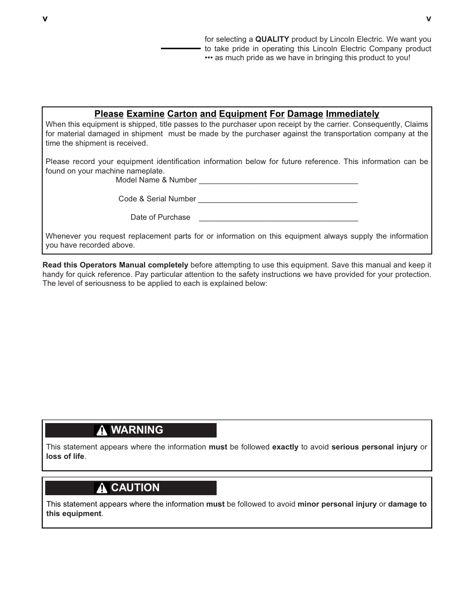 Lincoln Electric IM519 350-SA PERKINS User Manual | Page 6 / 27