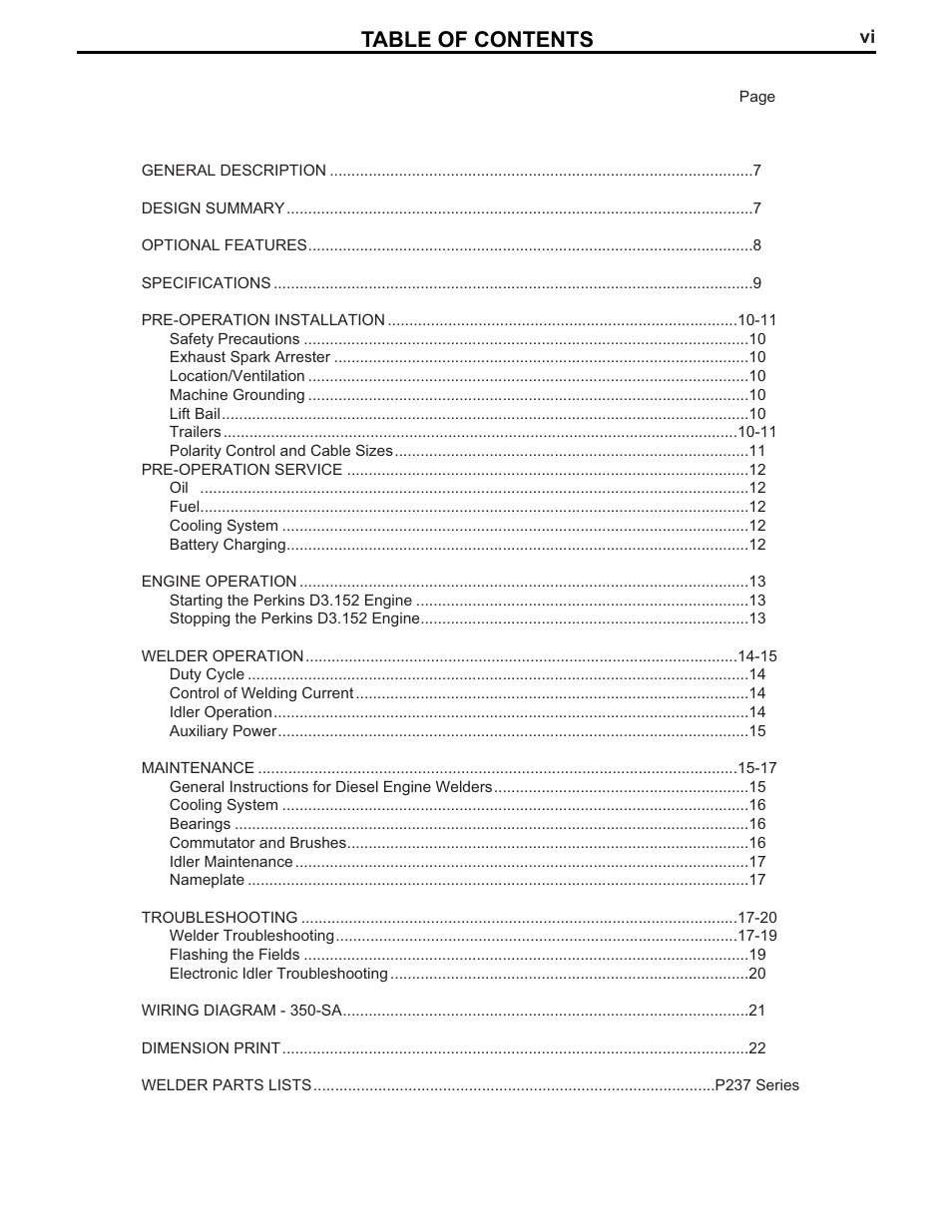 Lincoln Electric IM519 350-SA PERKINS User Manual | Page 7 / 27